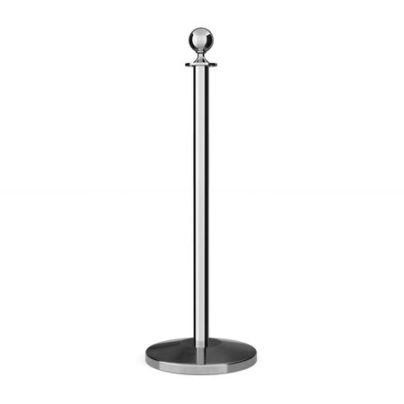 MONTOUR LINE Stanchion Post and Rope Pol.Steel Post Ball Top C-PS-BA